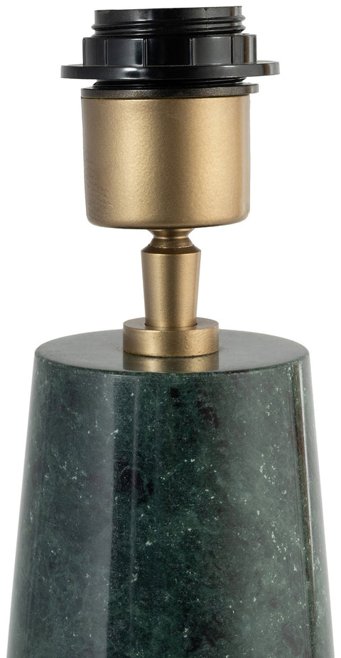 Tessa Green Genuine Marble Base And Linen Textured Fabric Shade Table Lamp, 1 Piece