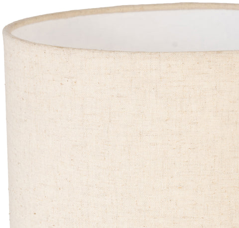 Tessa Travertine Travertine Base And Linen Textured Fabric Shade Table Lamp, 1 Piece