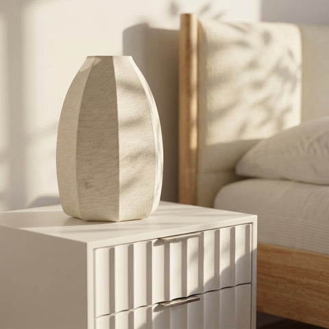 Paloma Cream Stretch Fabric Table Lamp, 1 Piece