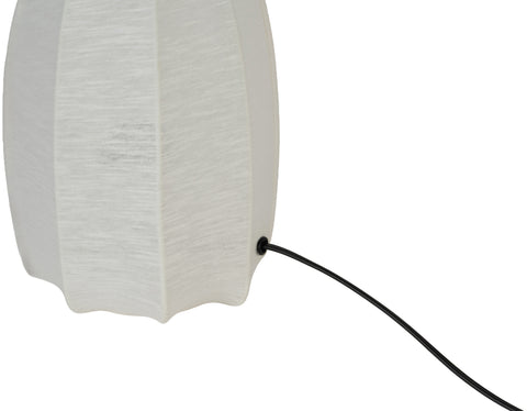 Paloma Cream Stretch Fabric Table Lamp, 1 Piece