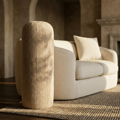 Vale Beige Fabric Floor Lamp, 1 Piece