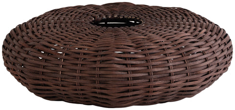 Florence Brown Rattan Floor Lamp, 1 Piece