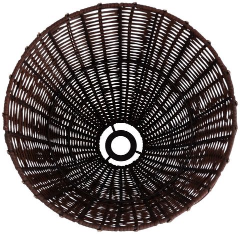 Florence Brown Rattan Floor Lamp, 1 Piece