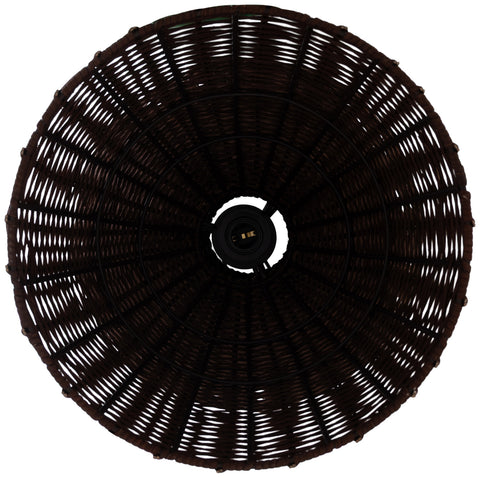 Florence Brown Rattan Floor Lamp, 1 Piece