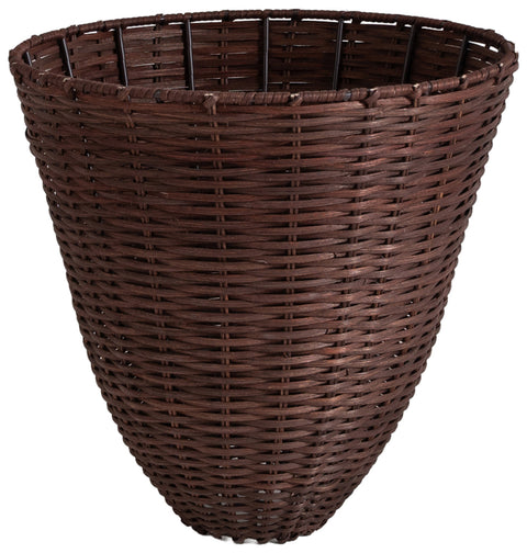 Florence Brown Rattan Floor Lamp, 1 Piece