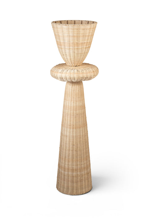Florence Natural Rattan Floor Lamp, 1 Piece