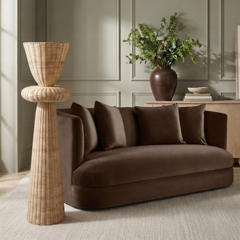 Florence Natural Rattan Floor Lamp, 1 Piece