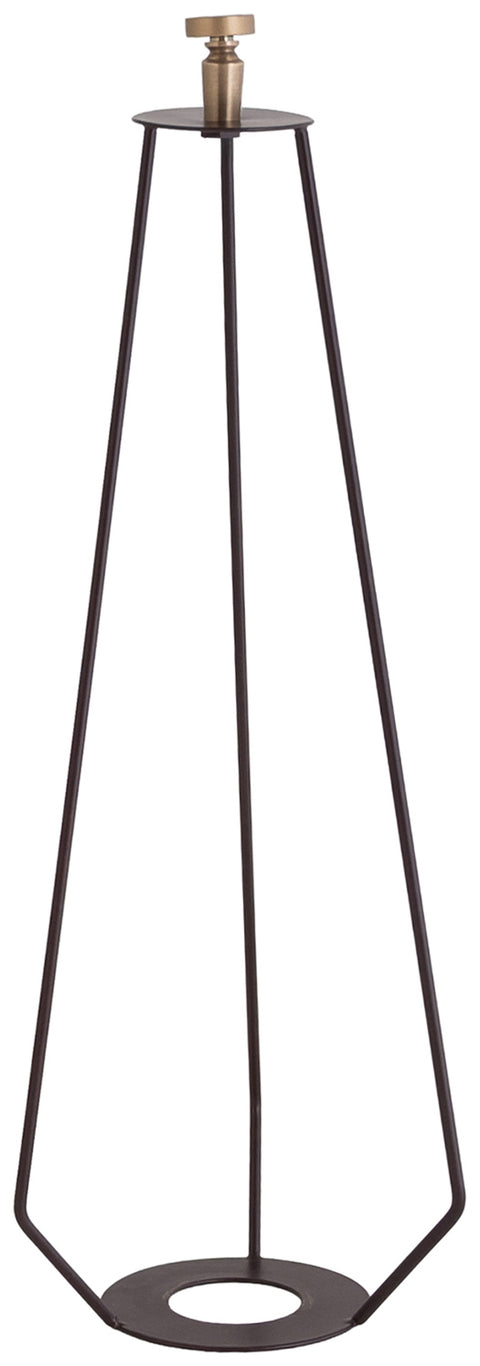 Camden Brown Rattan Floor Lamp, 1 Piece