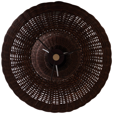 Camden Brown Rattan Floor Lamp, 1 Piece