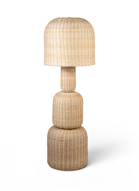 Camden Natural Rattan Floor Lamp, 1 Piece