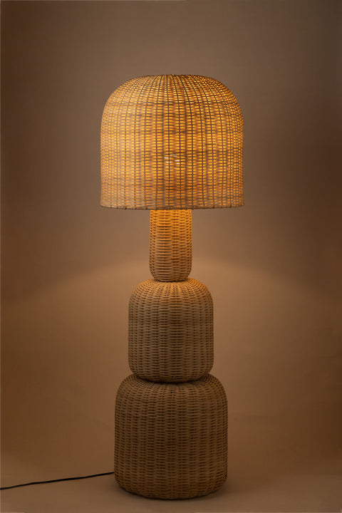 Camden Natural Rattan Floor Lamp, 1 Piece