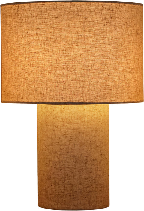 Piper Beige Linen Textured Fabric Table Lamp, 1 Piece
