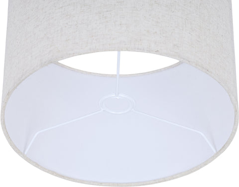 Piper Beige Linen Textured Fabric Table Lamp, 1 Piece