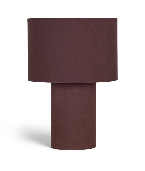 Piper Brown Linen Textured Fabric Table Lamp, 1 Piece
