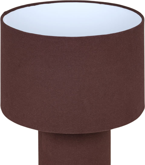 Piper Brown Linen Textured Fabric Table Lamp, 1 Piece
