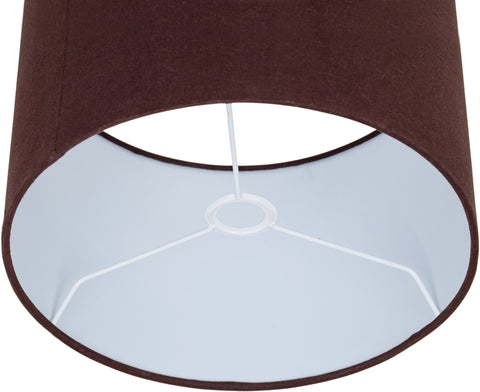 Piper Brown Linen Textured Fabric Table Lamp, 1 Piece