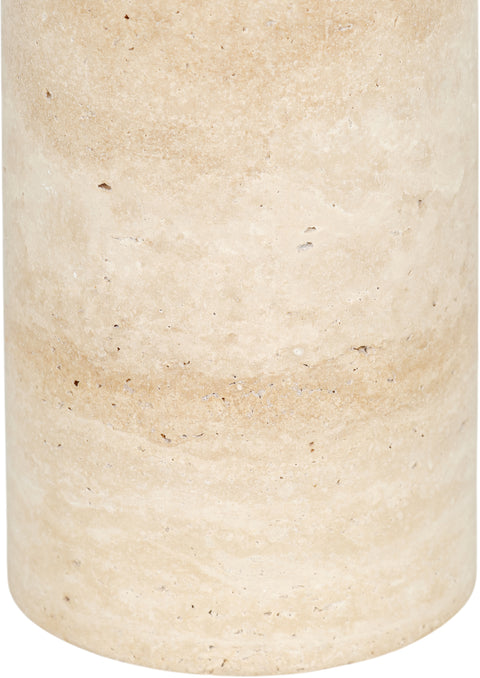 Vale Travertine Travertine And Linen Textured Fabric Table Lamp, 1 Piece