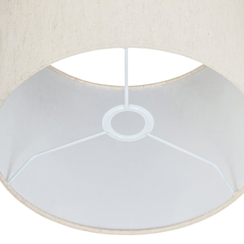 Vale Travertine Travertine And Linen Textured Fabric Table Lamp, 1 Piece