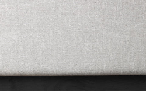 Edison Beige Linen Textured Fabric Queen Bed Q