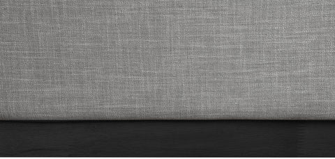 Edison Grey Linen Textured Fabric King Bed K