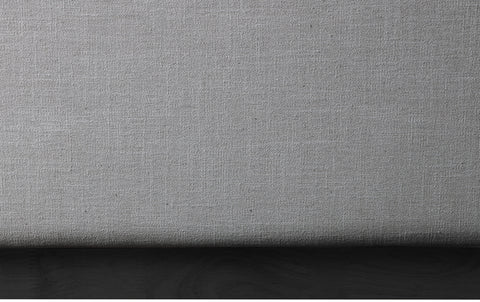 Edison Grey Linen Textured Fabric Queen Bed Q