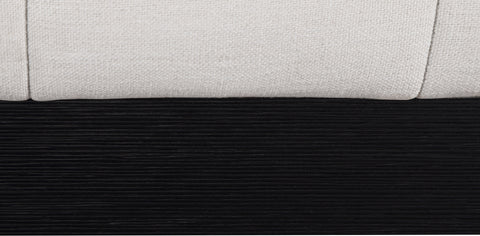 Rays Beige Linen Textured Fabric Queen Bed Q