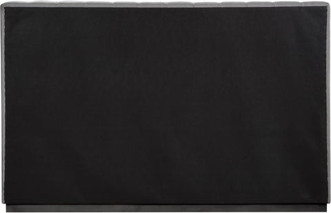 Rays Grey Linen Textured Fabric King Bed K