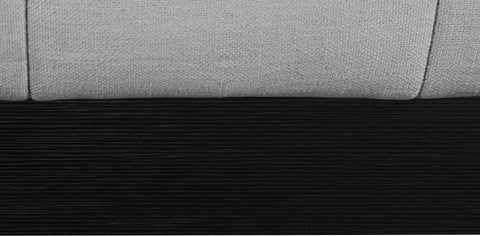 Rays Grey Linen Textured Fabric King Bed K