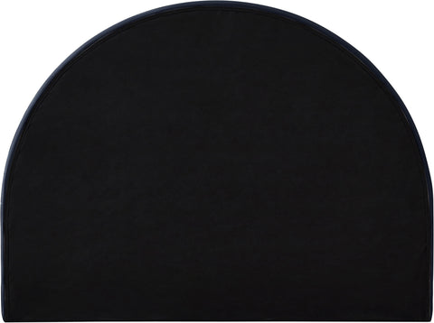 Iris Navy Velvet Upholstered Full Bed, 1 Piece