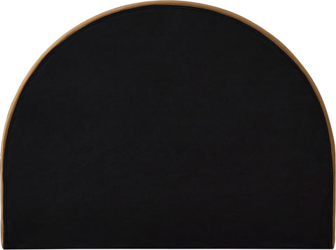 Iris Saddle Velvet Upholstered Full Bed, 1 Piece