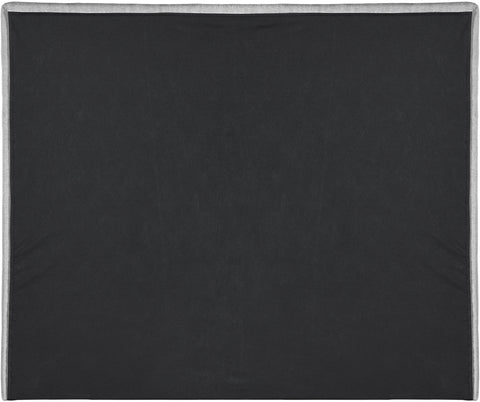 Aimee Grey Linen Textured Fabric Full Bed (3 Boxes)