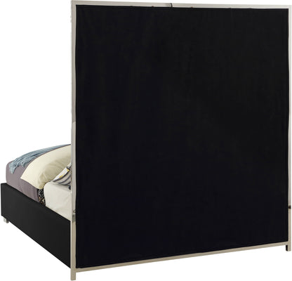 Venti Black Faux Leather King Bed K