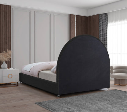 Emory Black Fabric King Bed K