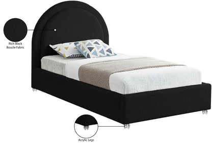 Emory Black Fabric Twin Bed T