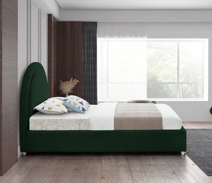 Emory Green Fabric Twin Bed T