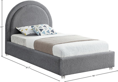 Emory Grey Fabric Twin Bed T