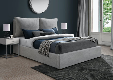 Monroe Grey Fabric Upholstered Full Bed, 1 Piece