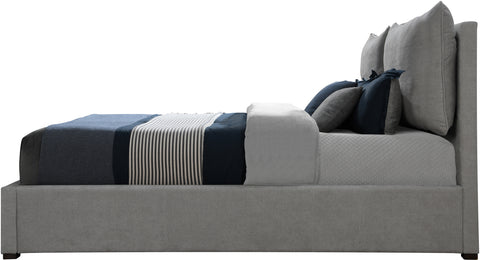 Monroe Grey Fabric Upholstered Full Bed, 1 Piece