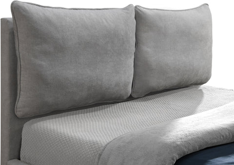 Monroe Grey Fabric Upholstered Full Bed, 1 Piece