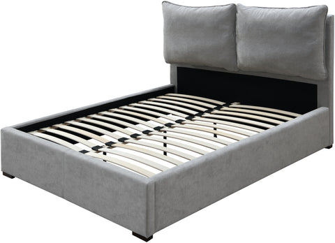 Monroe Grey Fabric Upholstered Full Bed, 1 Piece