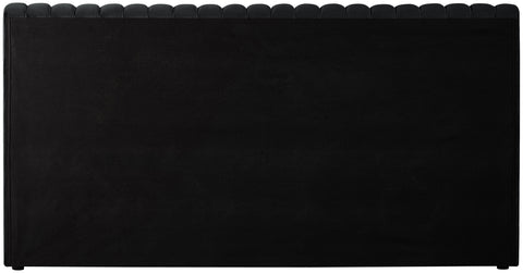 Hailey Black Velvet Full Bed F