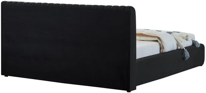 Hailey Black Velvet King Bed K