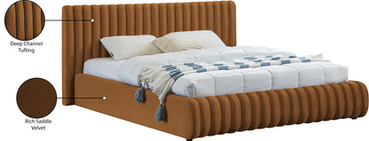 Hailey Saddle Velvet King Bed K