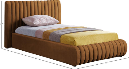 Hailey Saddle Velvet Twin Bed T