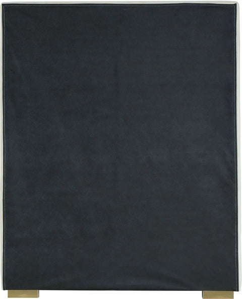 Isla Cream Velvet Twin Bed T