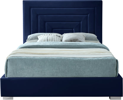 Isla Navy Velvet King Bed K