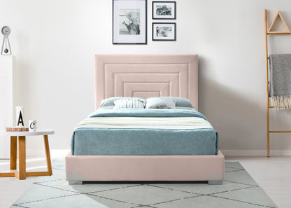 Isla Pink Velvet Full Bed F