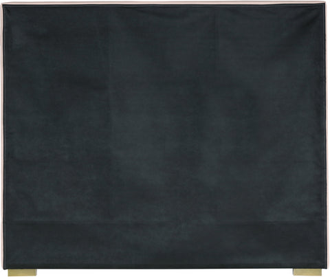Isla Pink Velvet Queen Bed Q