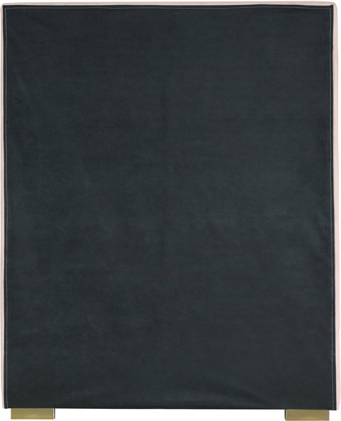 Isla Pink Velvet Twin Bed T