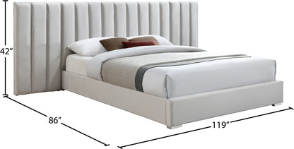 Joy Cream Velvet King Bed K